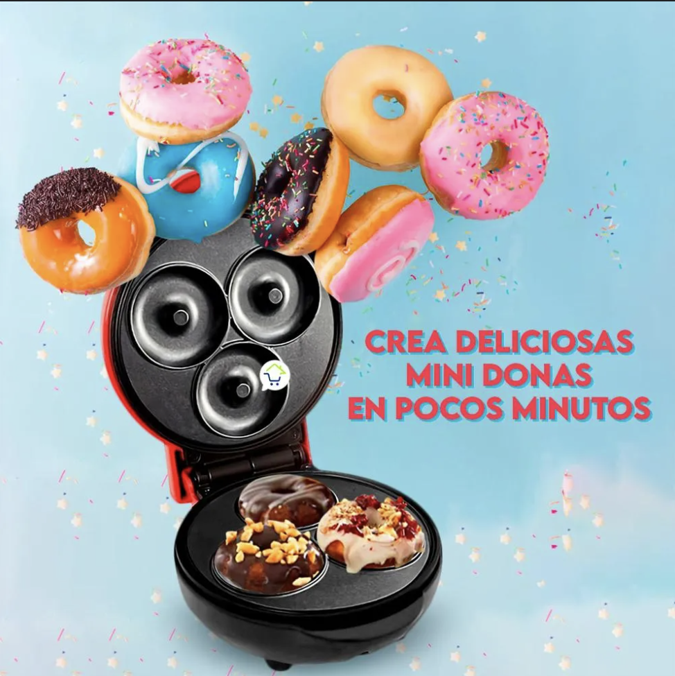 Mini Maquina Donas Rosquillas 3 Puestos